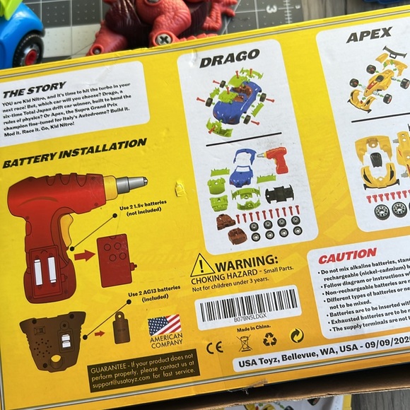 Kid Nitro Build A Car Set USA Toyz STEM - Picture 9 of 10